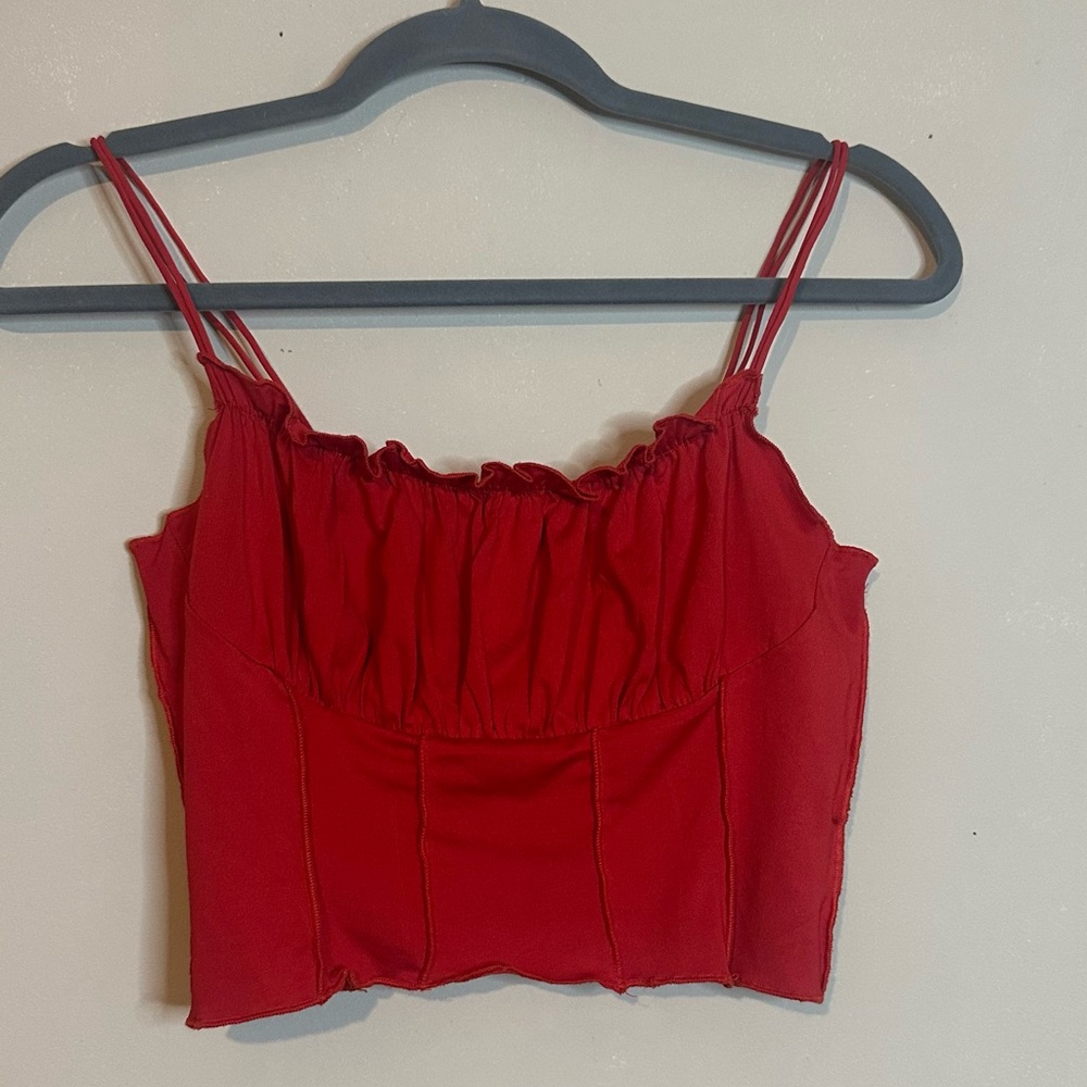 Princess Polly small Red crop Top